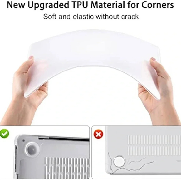 BlueSwan Case for MacBook Pro 14 inch Case 2024-2021 M3 Hard Shell - Picture 5 of 7